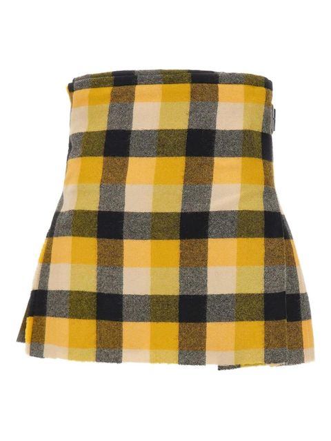 Vivienne Westwood pleated buckle mini skirt - Yellow - zdjęcie produktu nr 2