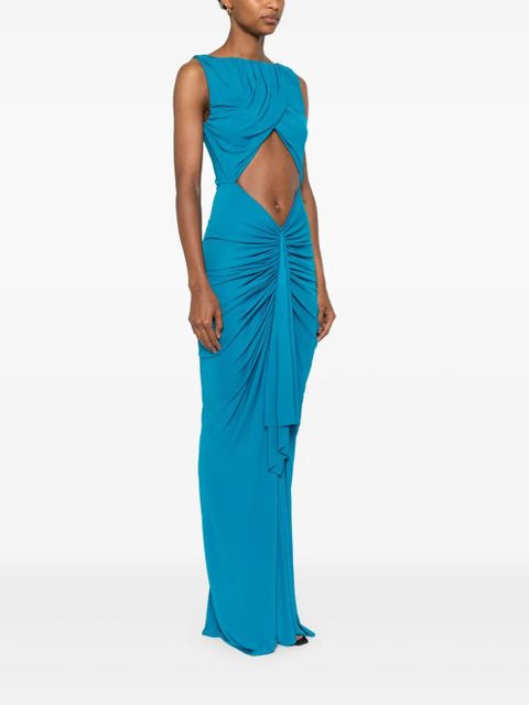 Christopher Esber bateu draped gown - Blue - zdjęcie produktu nr 2