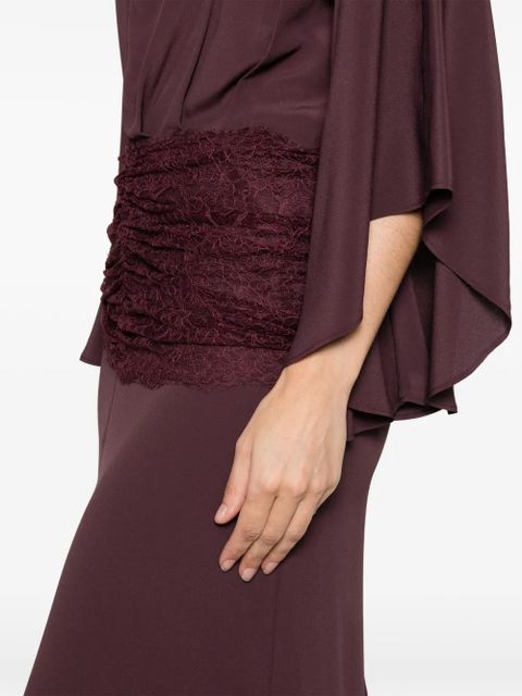 PINKO gathered maxi dress