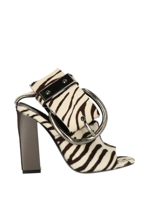 TOM FORD zebra-print buckle sandals - White - zdjęcie produktu nr 1