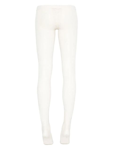 Alexander McQueen floral-lace tights - White - zdjęcie produktu nr 2
