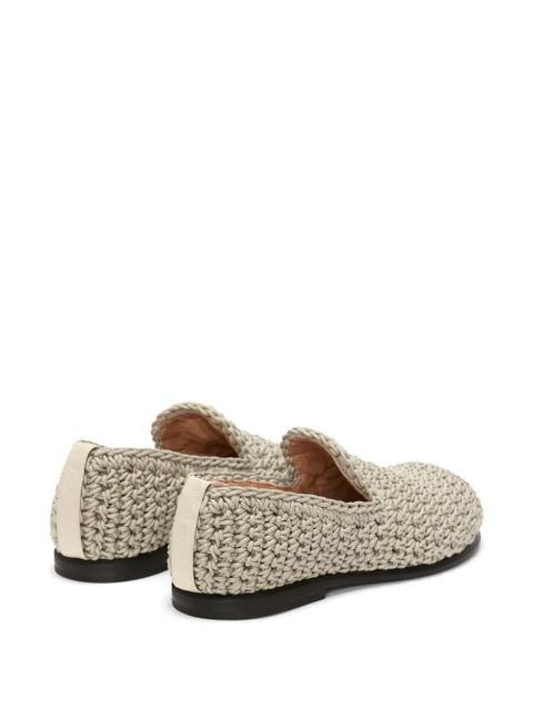 JW Anderson crochet moccasin loafers - Neutrals - zdjęcie produktu nr 2