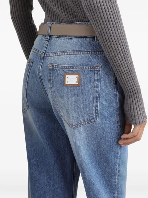 Dolce & Gabbana logo-plaque jeans - Blue