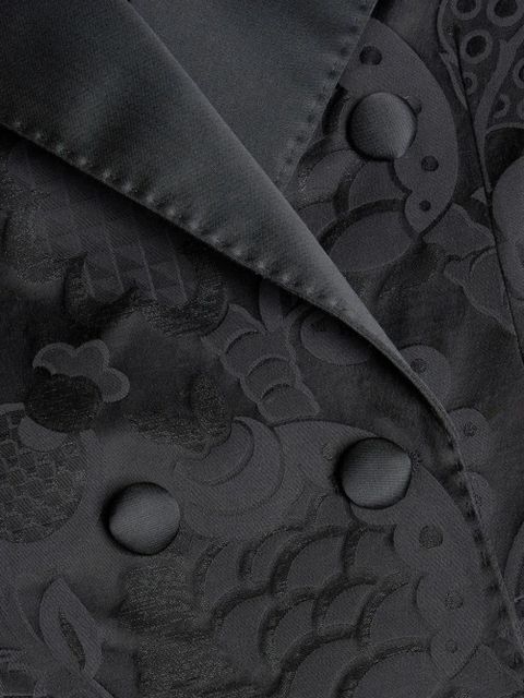 ETRO double-breasted jacquard blazer - Black