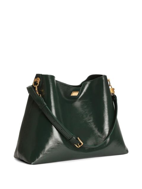 Dolce & Gabbana large Vittoria calfskin shoulder bag - Green