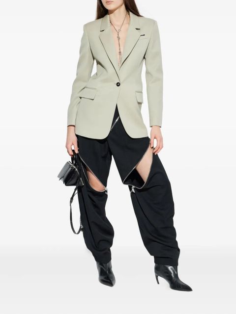 The Attico single-breasted blazer - Neutrals