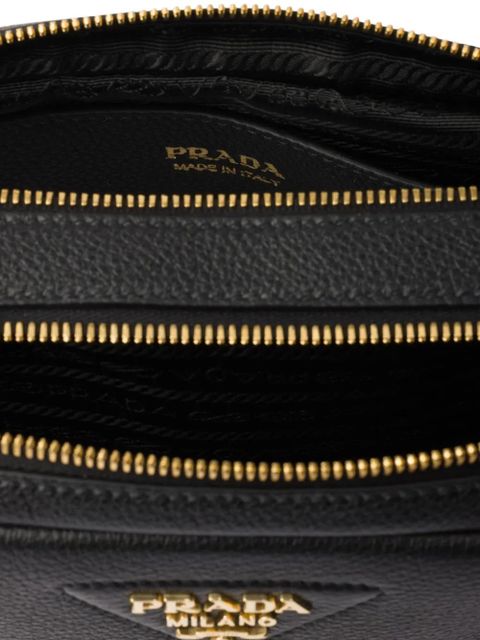 Prada small leather shoulder bag - Black