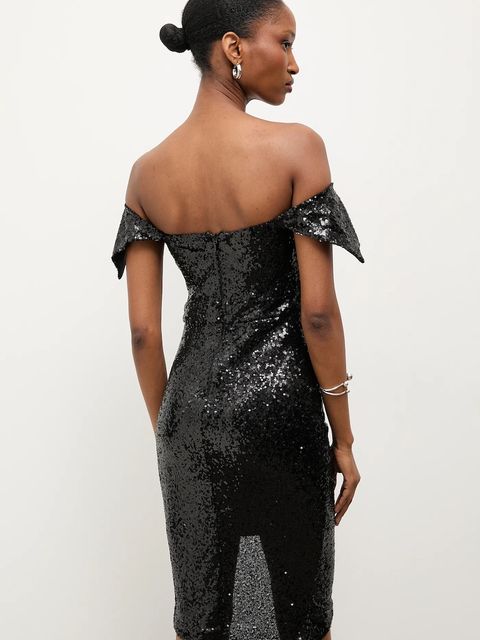 Answear.LAB sukienka kolor czarny mini dopasowana