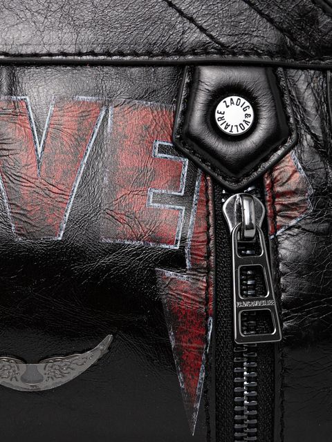 ZADIG&VOLTAIRE torebka skórzana kolor czarny LWBA03951