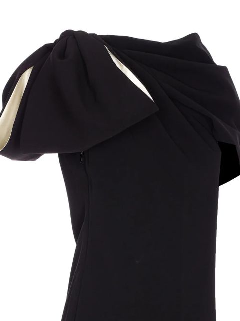 Max Mara bow-detail zip mini dress - Black - zdjęcie produktu nr 2