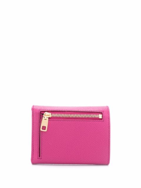 Dolce & Gabbana logo-plaque leather wallet - Pink