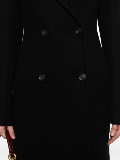 Sportmax double-breasted wool coat - Black