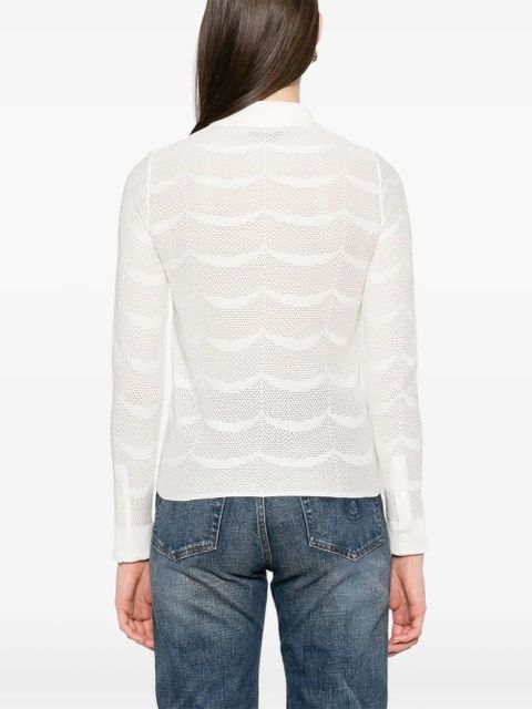 TOM FORD open-knit shirt - White