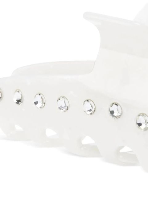 Maison Michel crystal-embellished claw hair clip - White - zdjęcie produktu nr 2