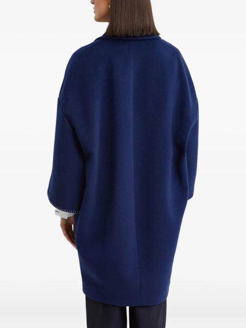Marni embroidered coat - Blue