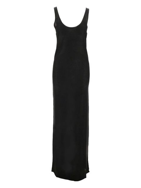 Saint Laurent scoop-neck maxi dress - Black - zdjęcie produktu nr 1