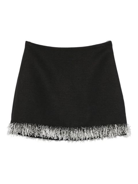 Simkhai beaded-fringe mini skirt - Black - zdjęcie produktu nr 1
