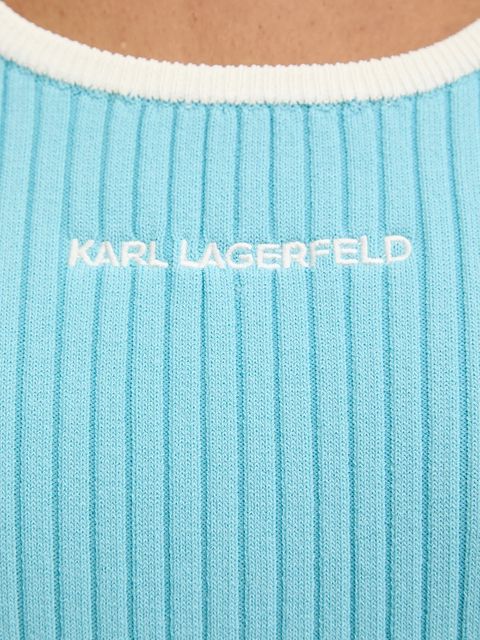 Karl Lagerfeld sukienka kolor niebieski midi dopasowana A3W13039 - zdjęcie produktu nr 2