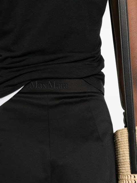 Max Mara Mxmtabacco pleated bermuda shorts - Black