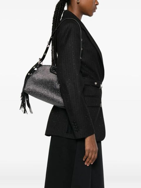 Maje studded fringed shoulder bag - Black - zdjęcie produktu nr 2