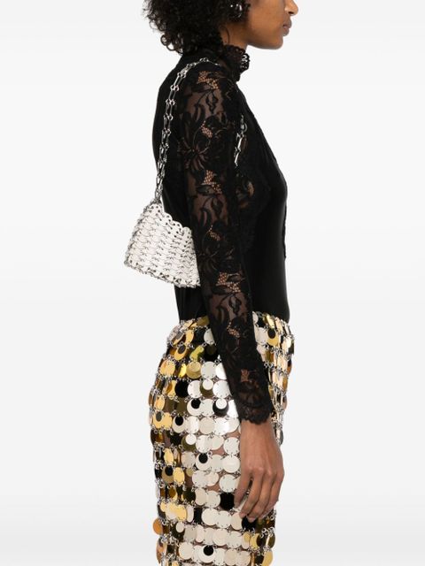 Rabanne nano Iconic 1969 cross body bag - White