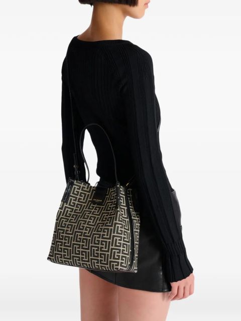 Balmain Release jacquard bucket bag - Black - zdjęcie produktu nr 2
