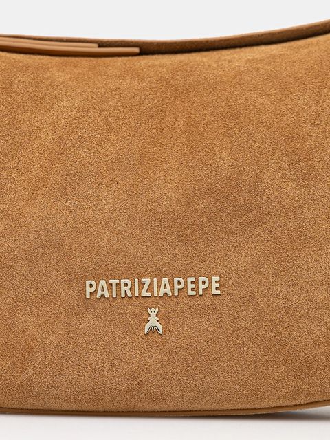 Patrizia Pepe torebka zamszowa kolor zielony 8B0274 L152