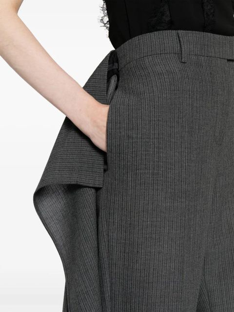 FENDI layered virgin wool trousers - Grey