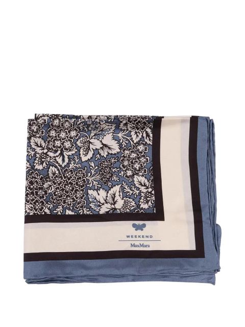 Weekend Max Mara WkaOnesto floral-print scarf - Blue - zdjęcie produktu nr 1