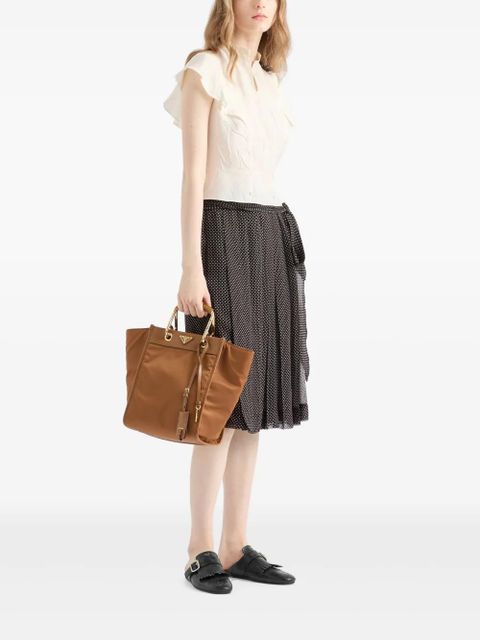 Prada printed chiffon wrap skirt - Black - zdjęcie produktu nr 2