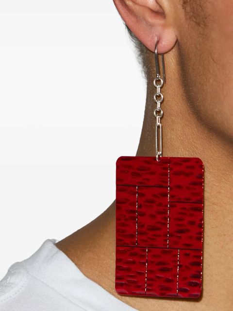 ISABEL MARANT Blacke patterned earrings - Red - zdjęcie produktu nr 1
