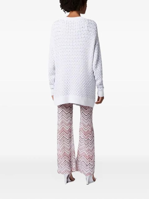 Missoni patch-pockets cardigan - White - zdjęcie produktu nr 2