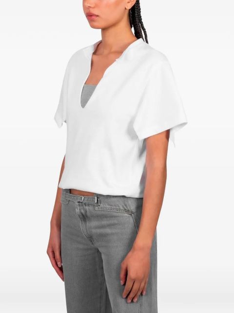 Gimaguas Alina V-neck T-shirt - White