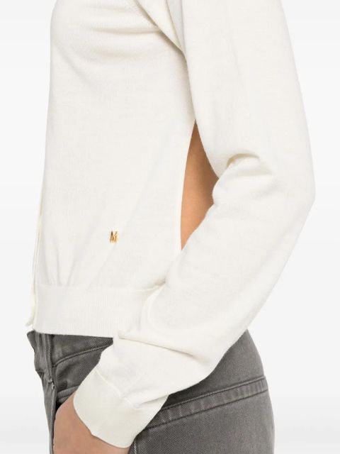 Moschino open-back cardigan - Neutrals