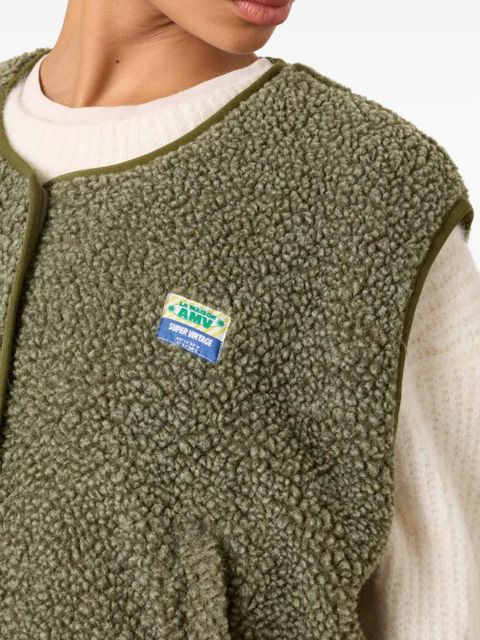 American Vintage Hoktown zip-pockets gilet - Green