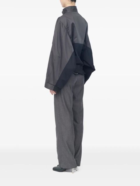 MM6 Maison Margiela zip colour-block jacket - Grey