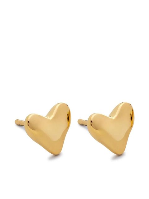 Monica Vinader heart stud earrings - Gold - zdjęcie produktu nr 1