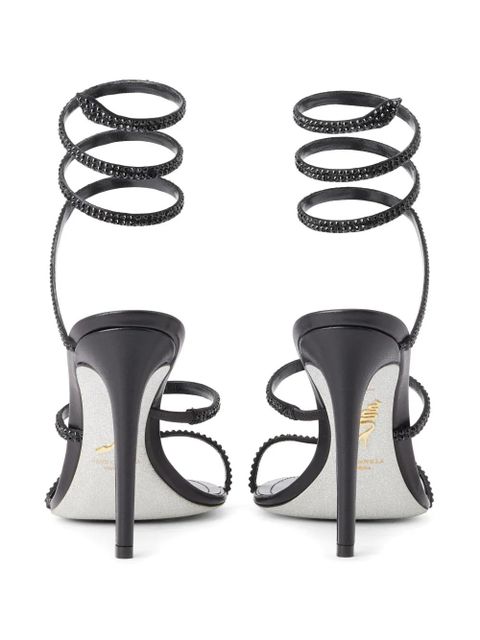 René Caovilla 105mm Cleo sandals - Black