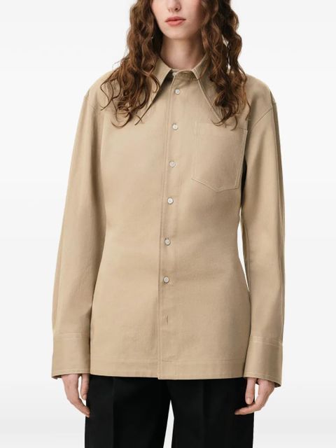 AMI Paris balloon-sleeve shirt - Neutrals