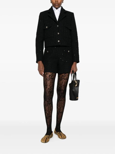 Maje sequin-embellished tweed shorts - Black - zdjęcie produktu nr 2