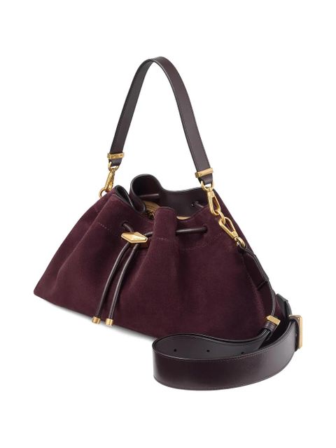Jimmy Choo drawstring bon bon bucket shoulder bag - Purple