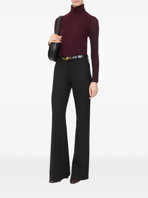 Burberry tag-detail tailored trousers - Black - zdjęcie produktu nr 2