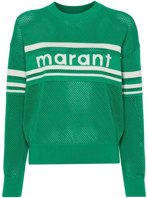 MARANT ÉTOILE Arwen open-knit jumper - Green