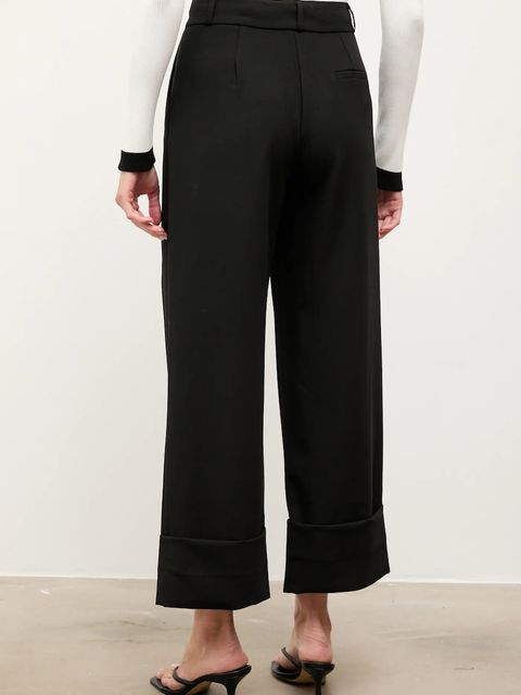 Answear.LAB spodnie damskie kolor czarny proste high waist