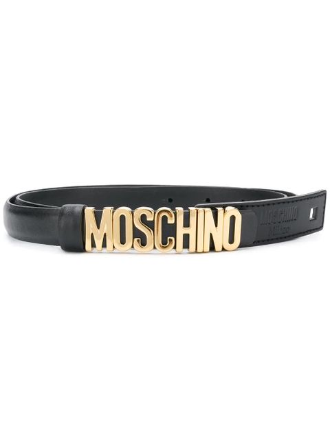 Moschino logo belt - Black - zdjęcie produktu nr 1