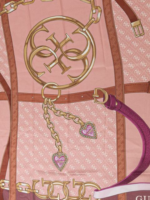 Guess chusta damska kolor różowy wzorzysta AW5301 SIL03