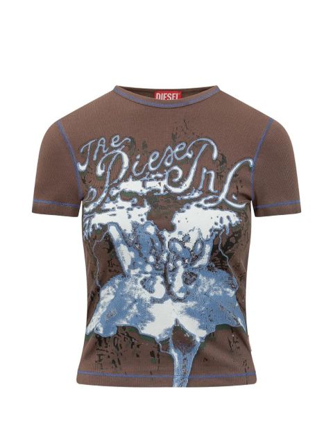 Diesel t-Brenda printed T-shirt - Brown - zdjęcie produktu nr 1