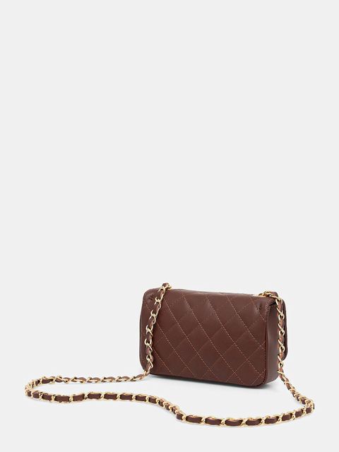 Answear.LAB torebka skórzana kolor brązowy