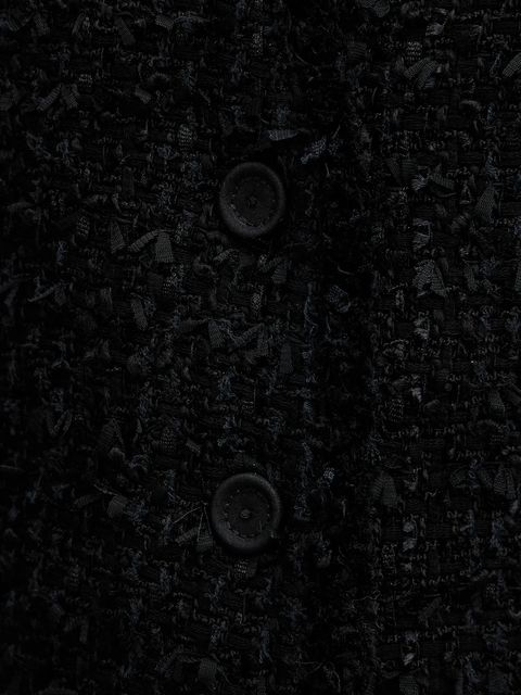 BOSS kamizelka z domieszką wełny kolor czarny jednorzędowa 50549128