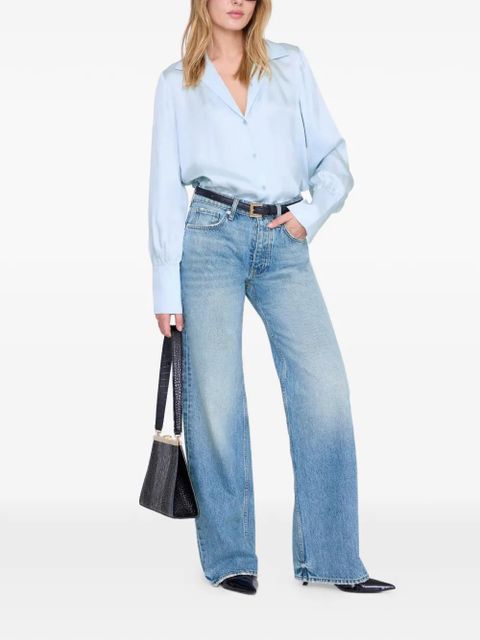 ANINE BING Bethany button shirt - Blue - zdjęcie produktu nr 2